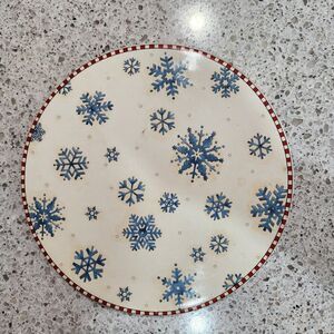 Christmas Trivet Debbie Mumm Sakura Snowflakes 9.5" Discontinued